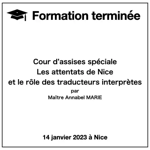 Cour d&rsquo;assises spéciale : les attentats de Nice et rôle du traducteur interprète